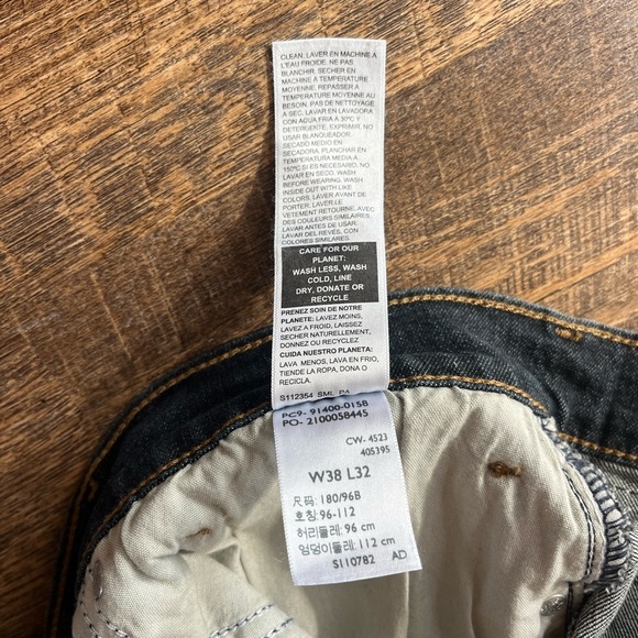 Signature Gild Levi Strauss Jeans 38 X 32 - Picture 4 of 8